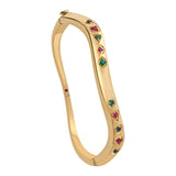 Aria Prism Glow Cuff Bracelet - Zen Diamond India