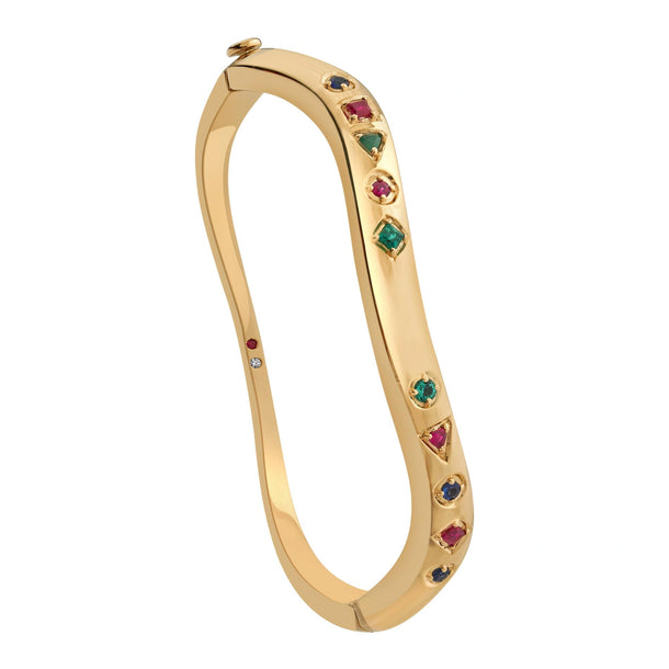 Aria Prism Glow Cuff Bracelet - Zen Diamond India