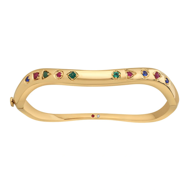 Aria Prism Glow Cuff Bracelet - Zen Diamond India
