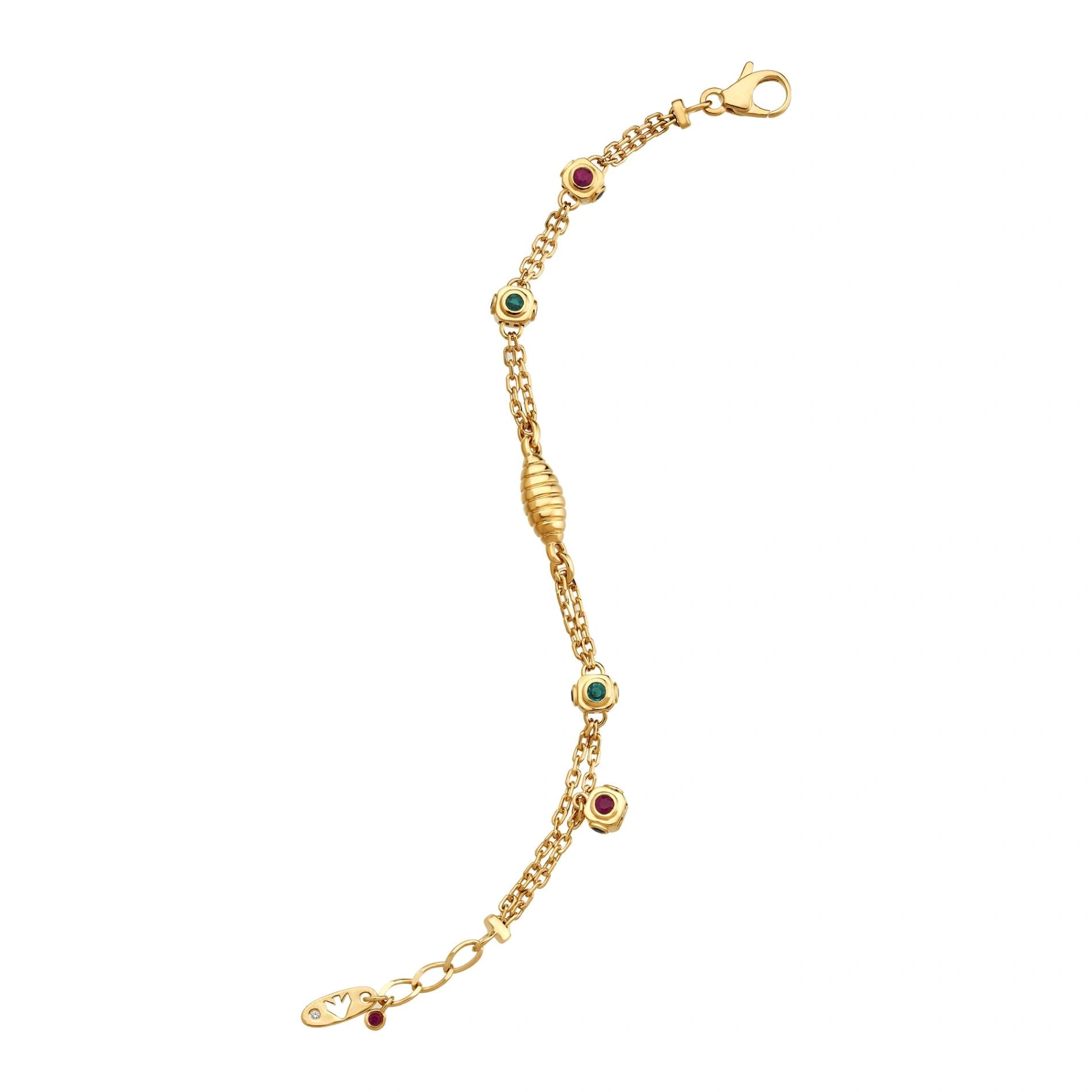 Aria Golden Prism Charm Bracelet - Zen Diamond India