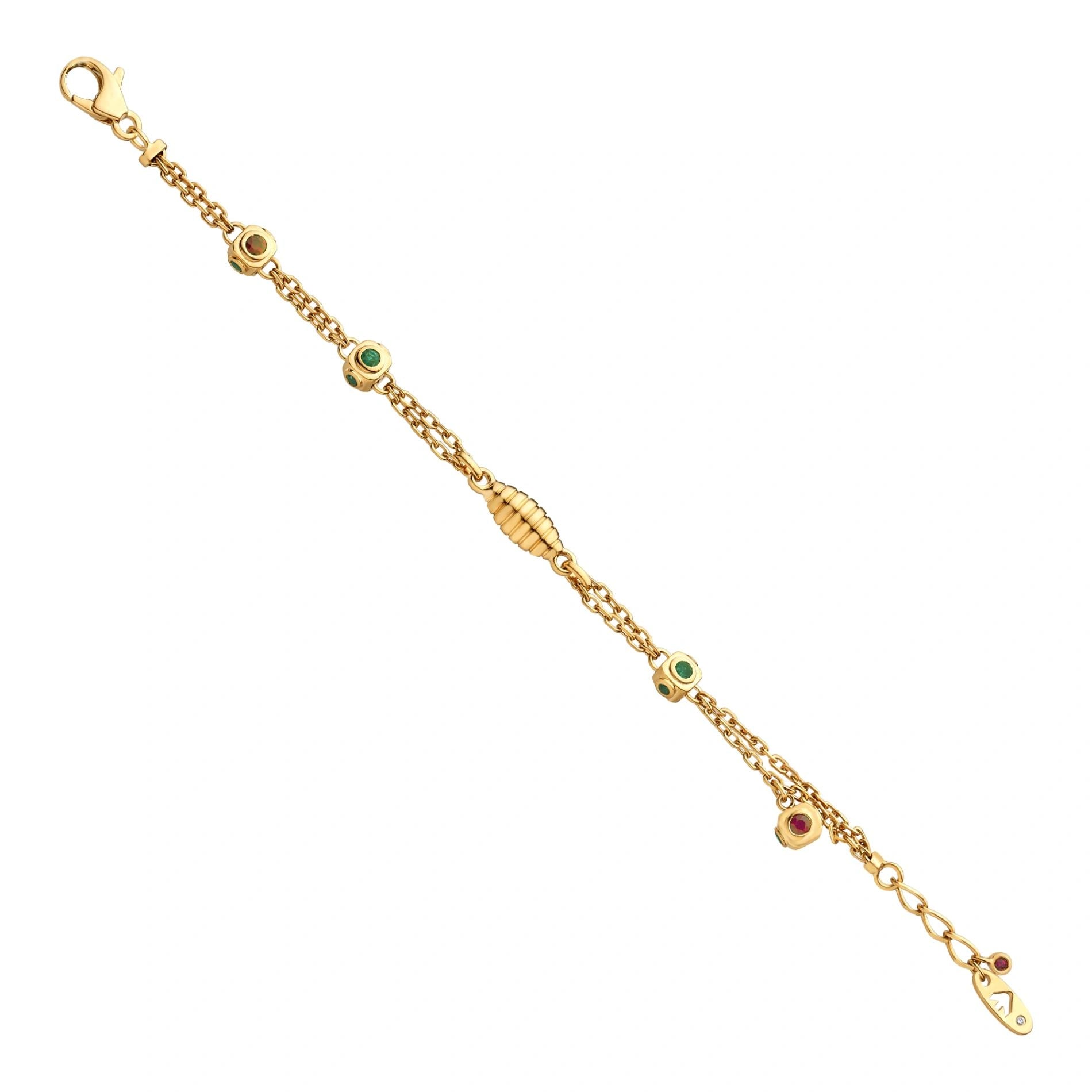 Aria Golden Prism Charm Bracelet - Zen Diamond India
