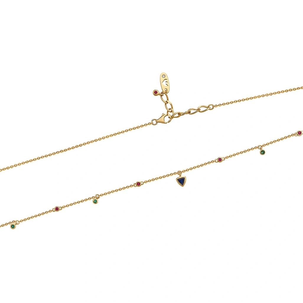 Aria Celestial Bead Chain Necklace - Zen Diamond India
