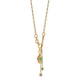 Aria Emerald Eye Necklace - Zen Diamond India