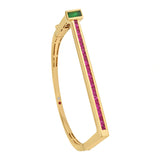 Aria Emerald Edge Bracelet - Zen Diamond India