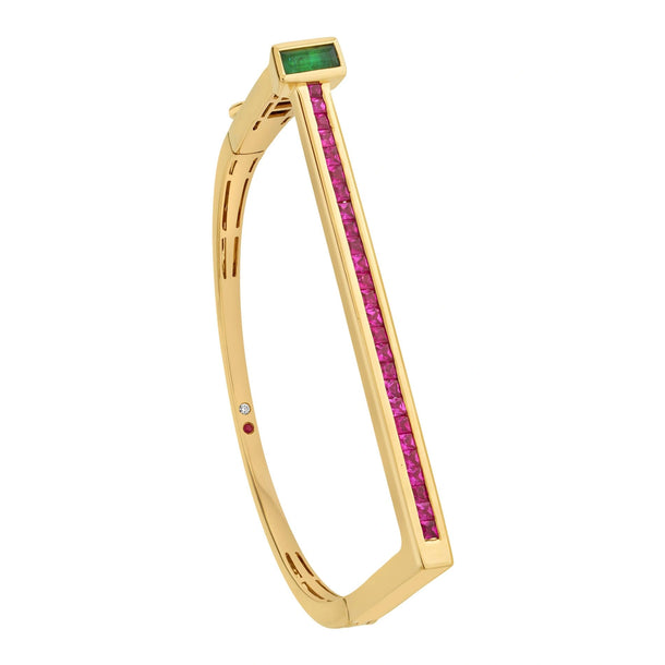 Aria Emerald Edge Bracelet - Zen Diamond India