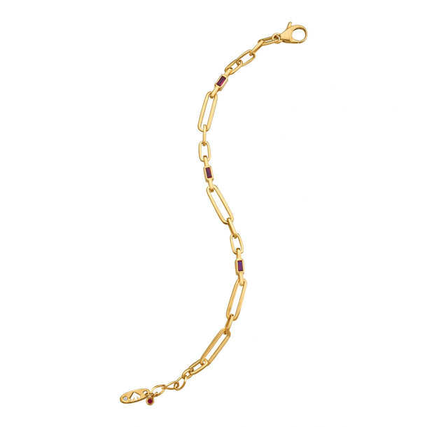 Aria Scarlet Link Glow Bracelet - Zen Diamond India