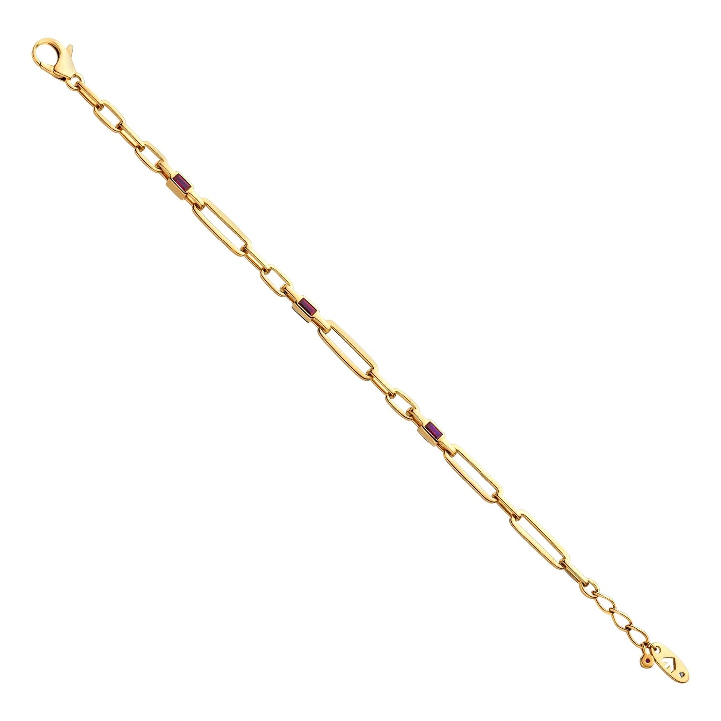 Aria Scarlet Link Glow Bracelet - Zen Diamond India