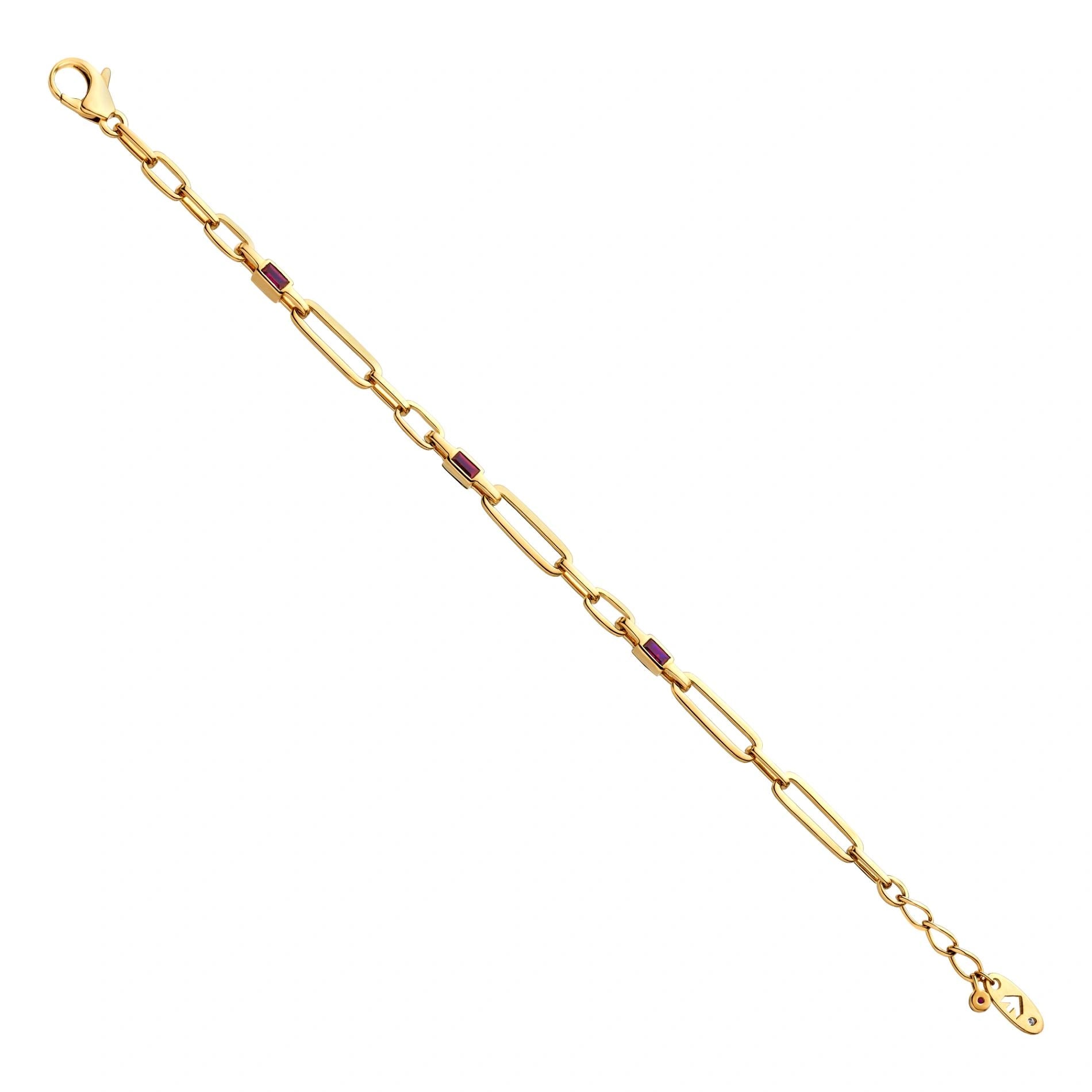 Aria Scarlet Link Glow Bracelet - Zen Diamond India