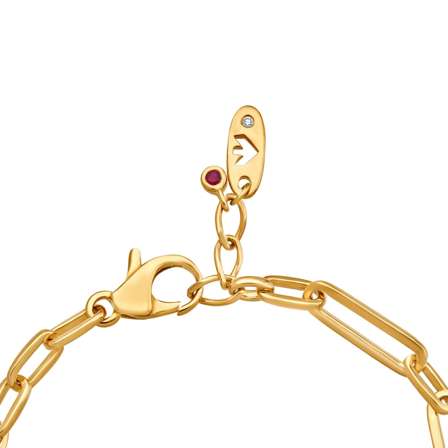 Aria Scarlet Link Glow Bracelet - Zen Diamond India