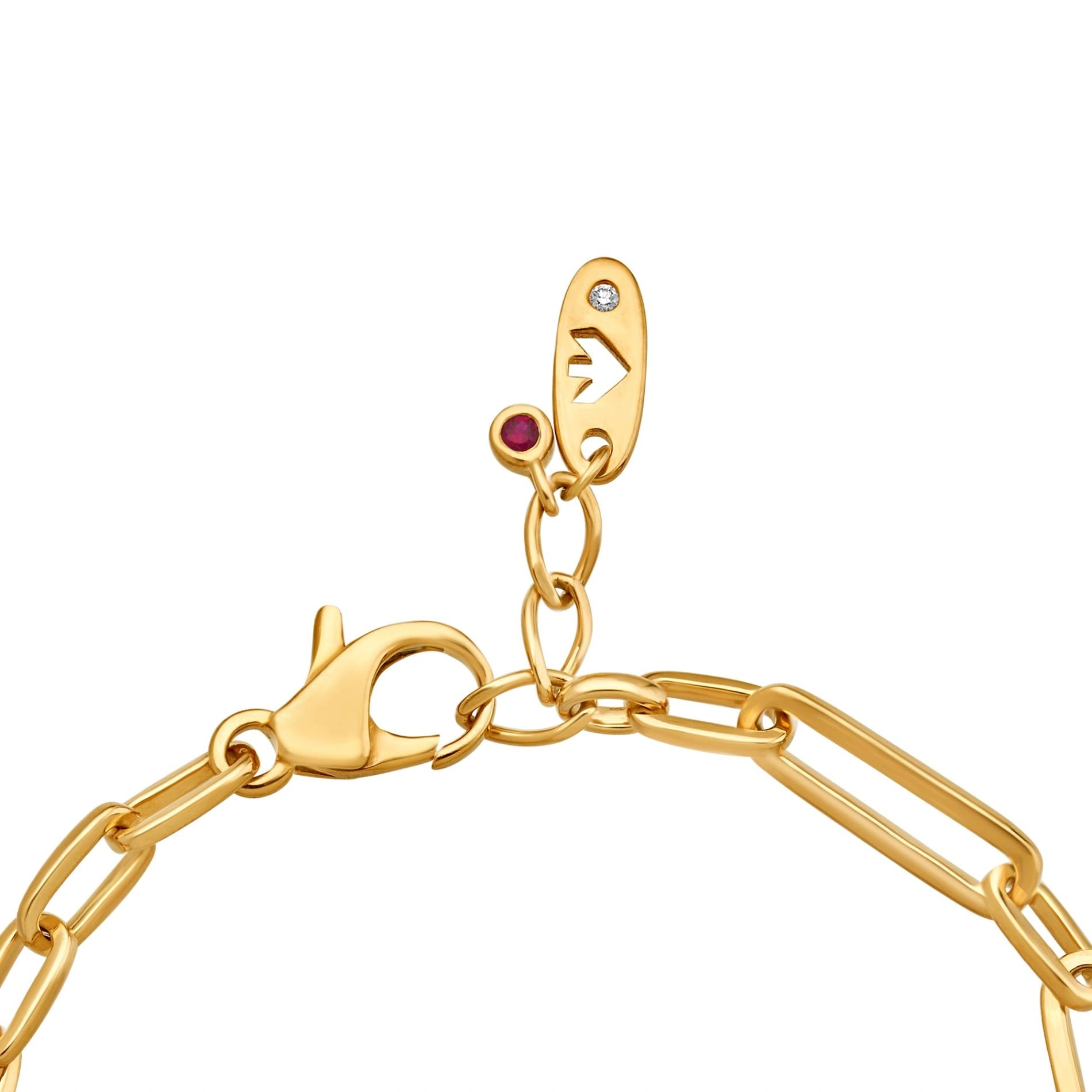 Aria Scarlet Link Glow Bracelet - Zen Diamond India