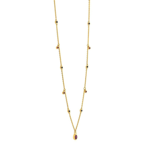 Aria Berry Bead Gala Necklace - Zen Diamond India