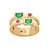 Aria Emerald Mosaic Band - Zen Diamond India
