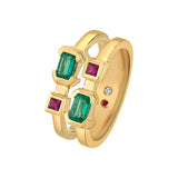 Aria Emerald Mosaic Band - Zen Diamond India