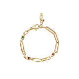 Aria Emerald Edge Link Bracelet - Zen Diamond India