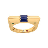 Aria Sapphire Beam Ring - Zen Diamond India