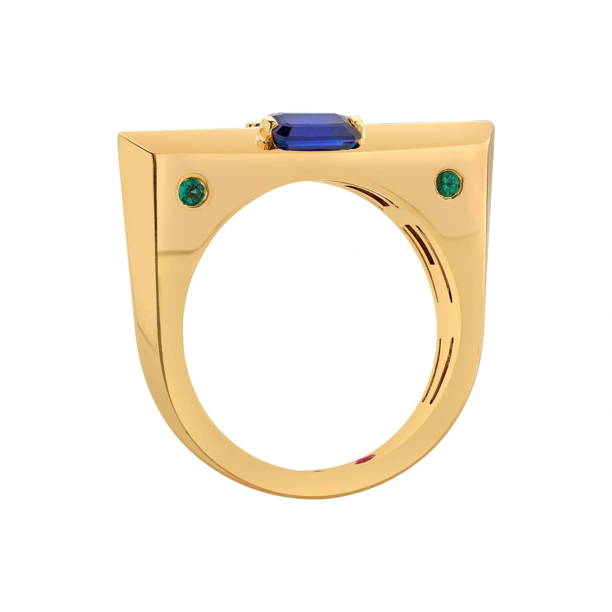 Aria Sapphire Beam Ring - Zen Diamond India