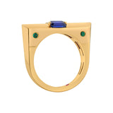 Aria Sapphire Beam Ring - Zen Diamond India