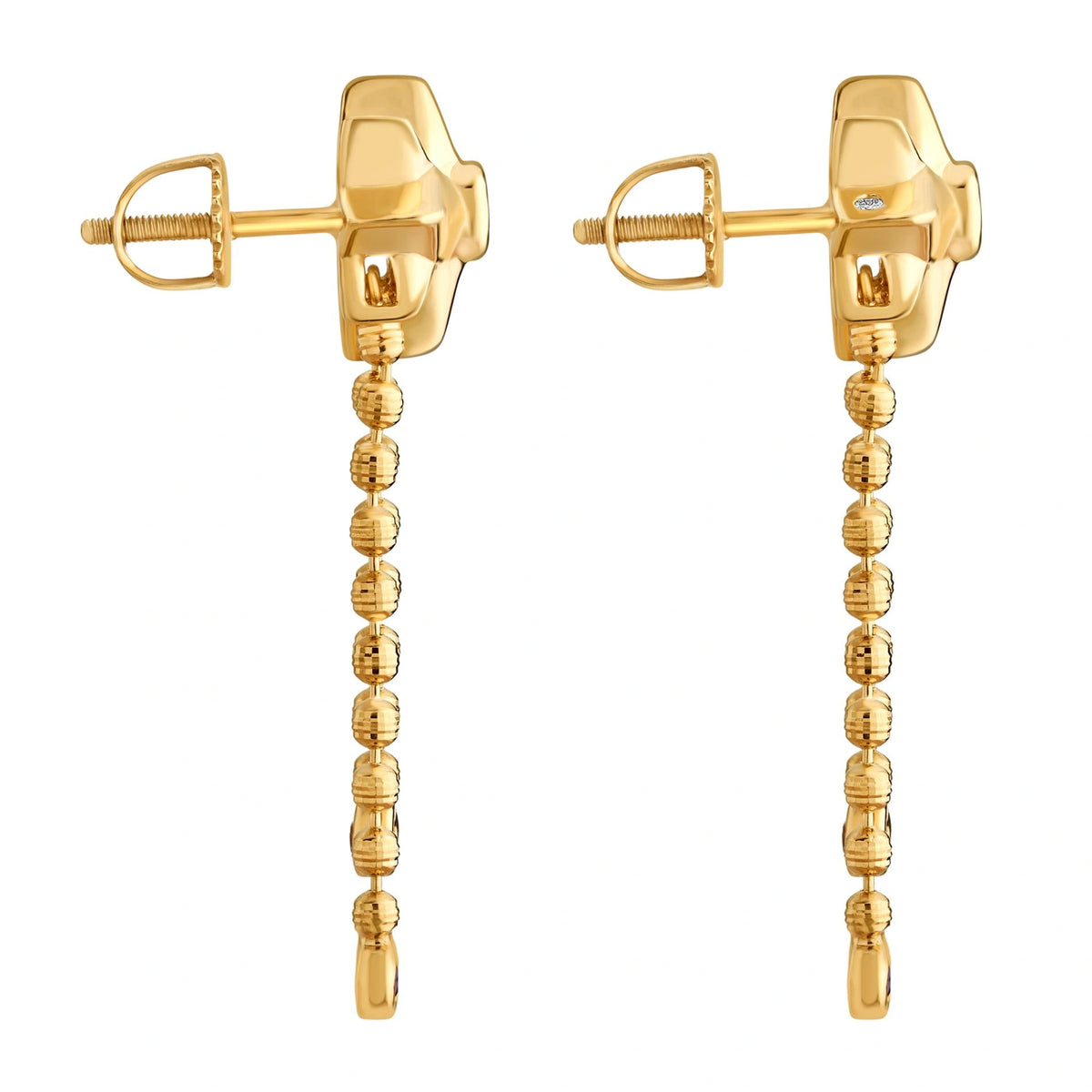 Aria Solar Starburst Drop Earrings - Zen Diamond India