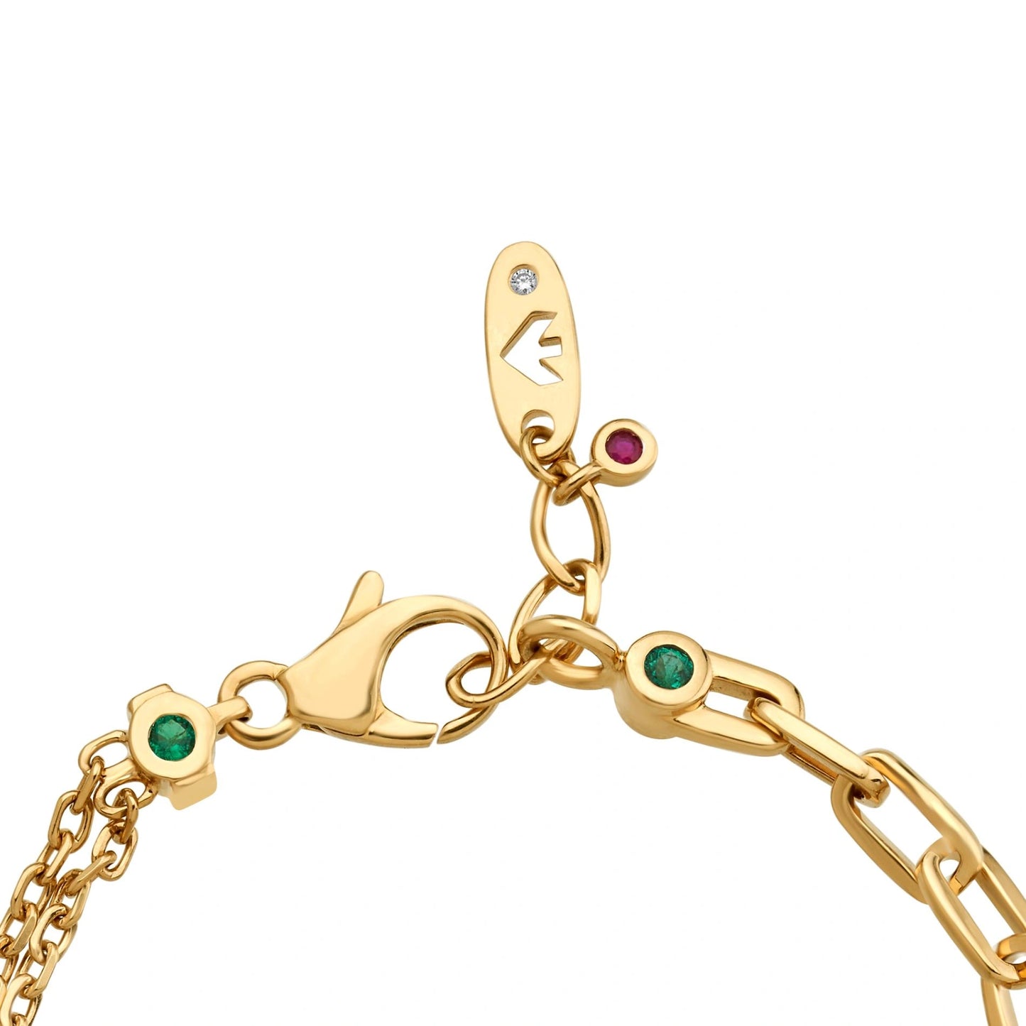 Aria Ruby Bloom Link Bracelet - Zen Diamond India