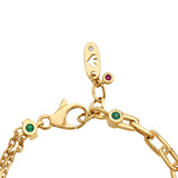 Aria Ruby Bloom Link Bracelet - Zen Diamond India