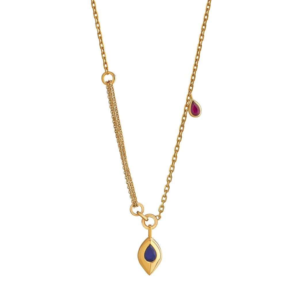 Aria Azure Tear Necklace - Zen Diamond India