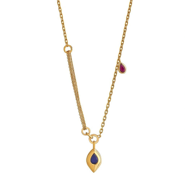 Aria Azure Tear Necklace - Zen Diamond India