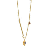 Aria Azure Tear Necklace - Zen Diamond India