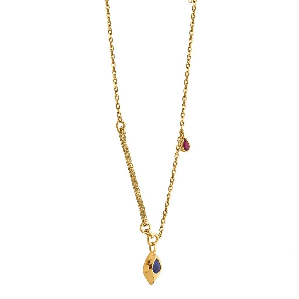 Aria Azure Tear Necklace - Zen Diamond India