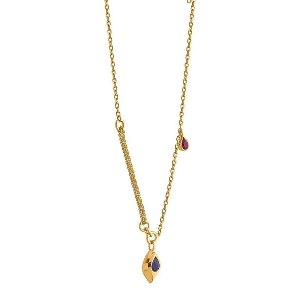 Aria Azure Tear Necklace - Zen Diamond India