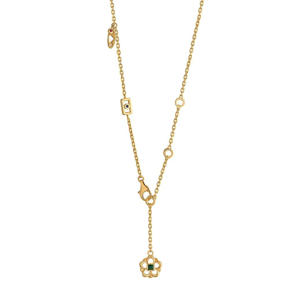 Aria Verdant Bloom Necklace - Zen Diamond India