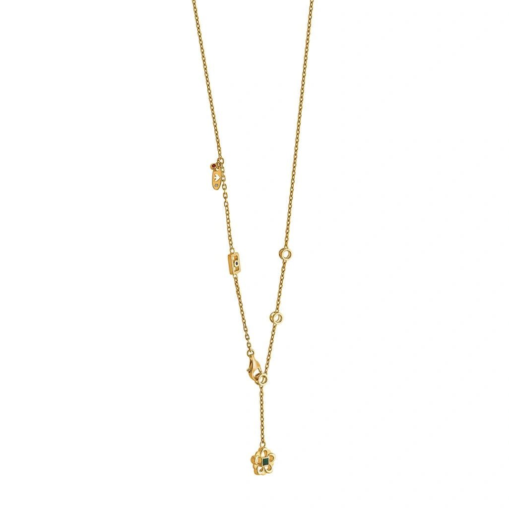 Aria Verdant Bloom Necklace - Zen Diamond India
