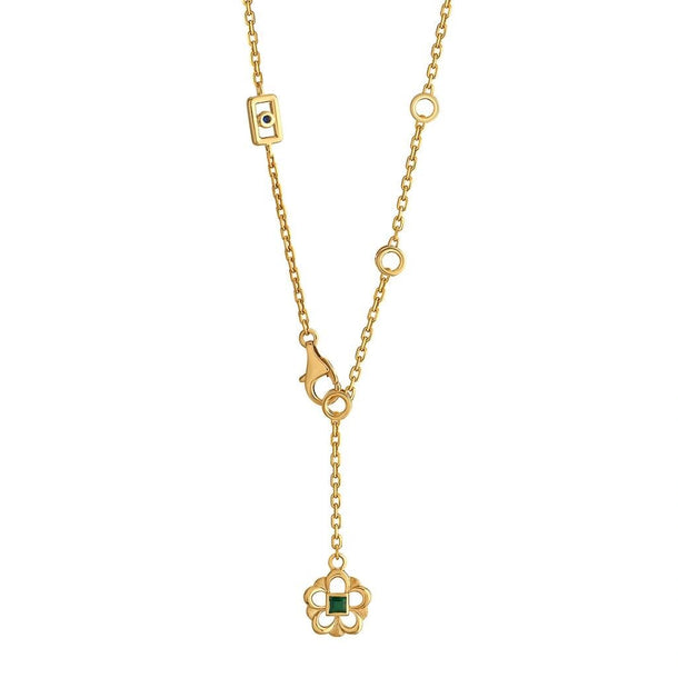Aria Verdant Bloom Necklace - Zen Diamond India
