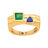 Aria Dual - Gem Offset Band - Zen Diamond India