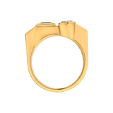 Aria Dual - Gem Offset Band - Zen Diamond India