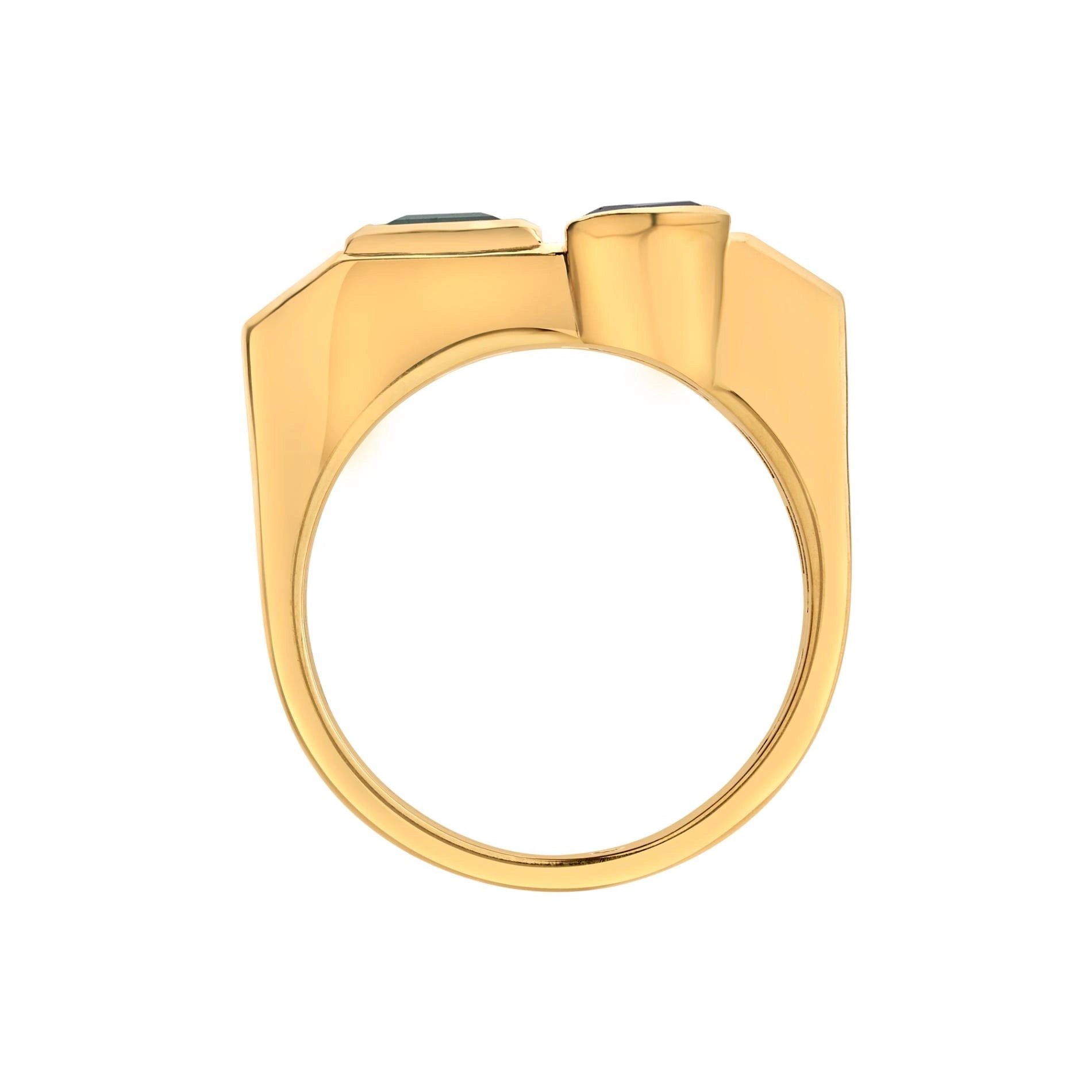 Aria Dual - Gem Offset Band - Zen Diamond India
