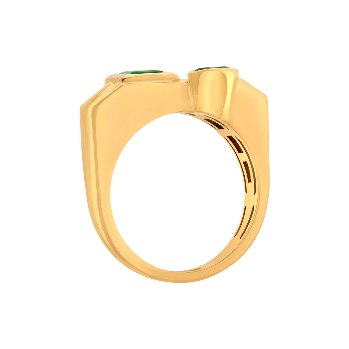 Aria Dual - Gem Offset Band - Zen Diamond India