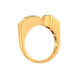Aria Dual - Gem Offset Band - Zen Diamond India