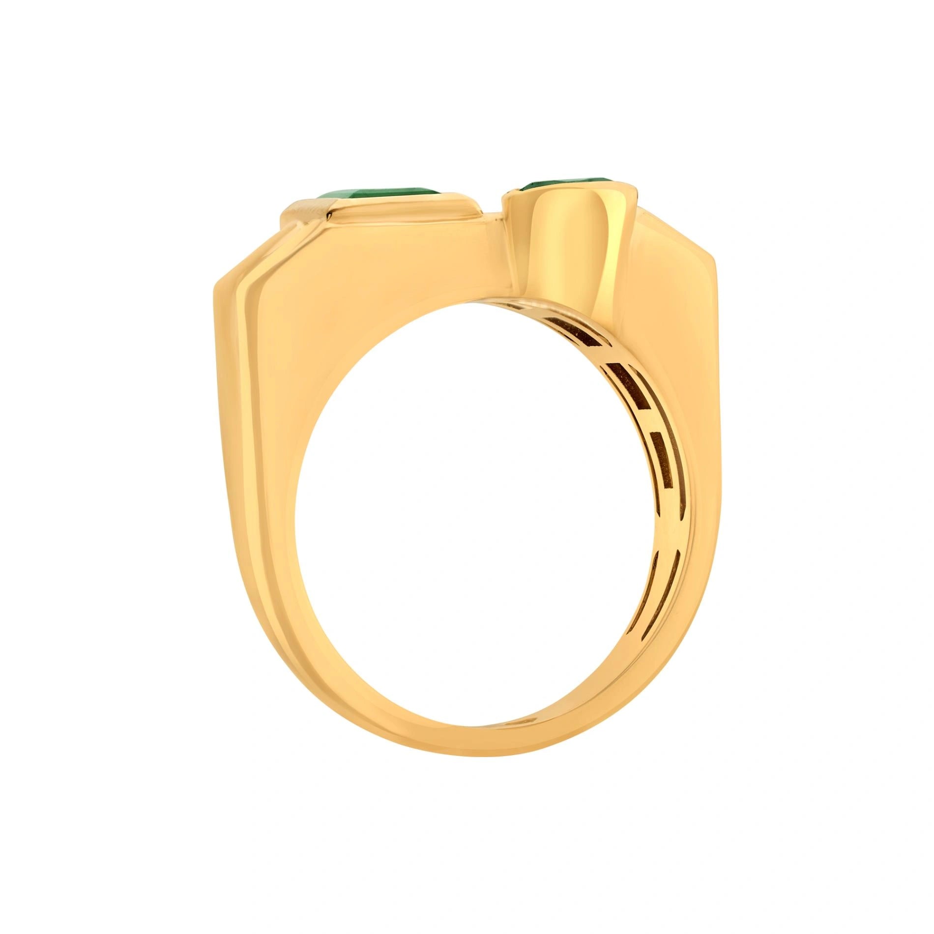 Aria Dual - Gem Offset Band - Zen Diamond India