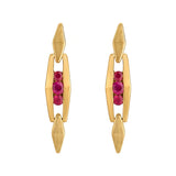 Aria Ruby Axis Gold Drops - Zen Diamond India