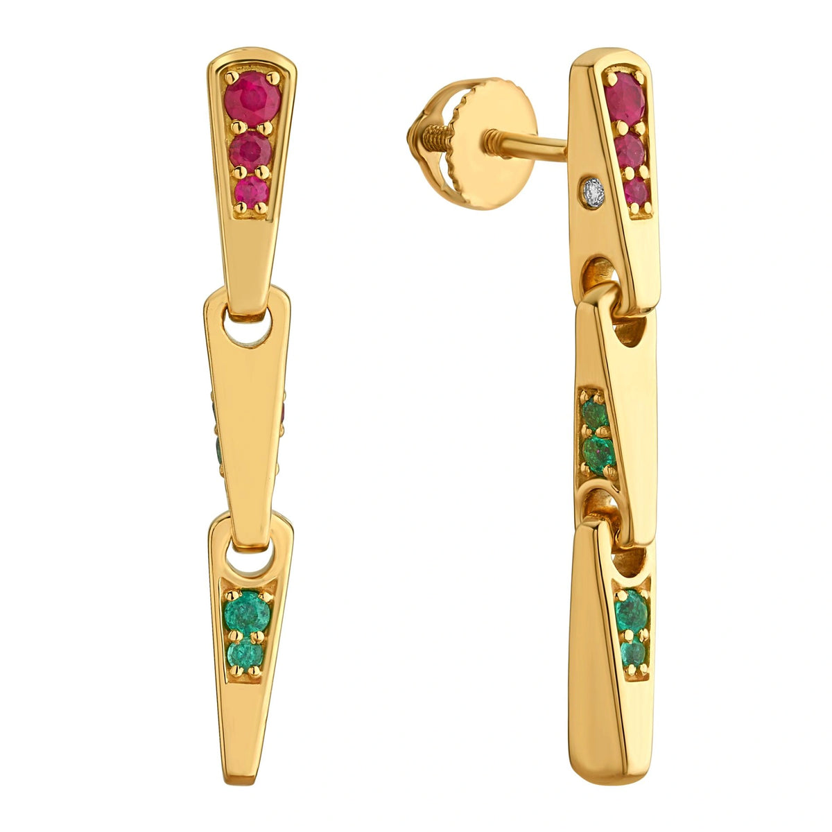 Aria Scarlet Taper Drops - Zen Diamond India