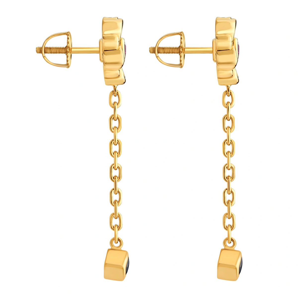 Aria Floral Cascade Drops - Zen Diamond India