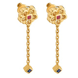 Aria Floral Cascade Drops - Zen Diamond India