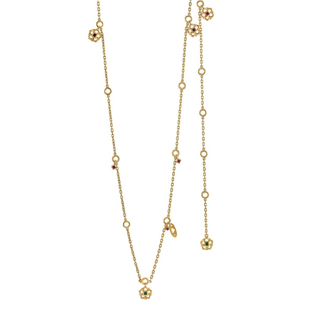 Aria Petal Path Necklace - Zen Diamond India
