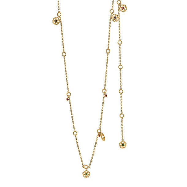 Aria Petal Path Necklace - Zen Diamond India