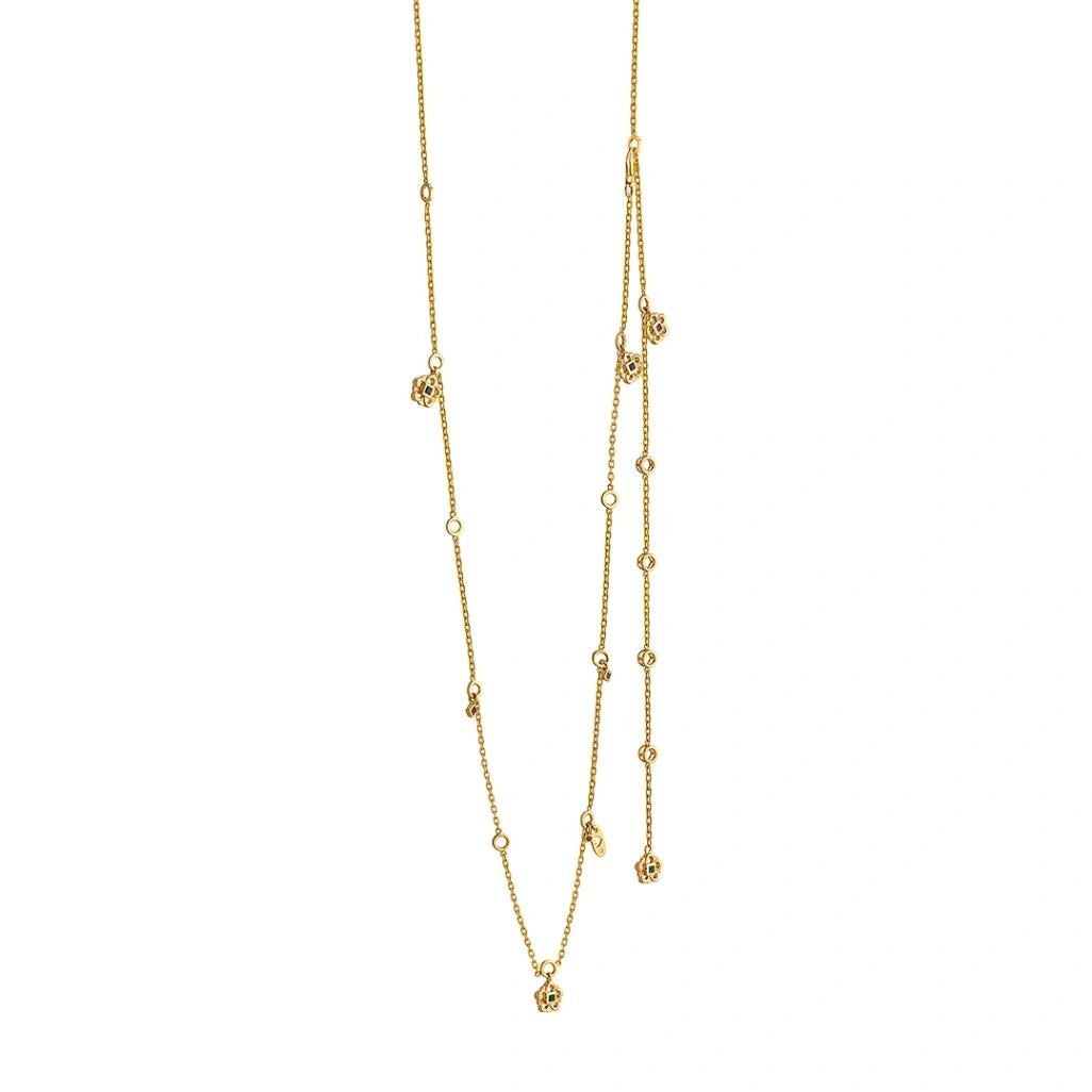 Aria Petal Path Necklace - Zen Diamond India