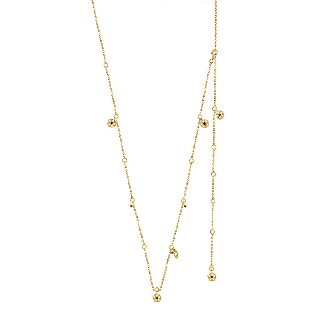 Aria Petal Path Necklace - Zen Diamond India