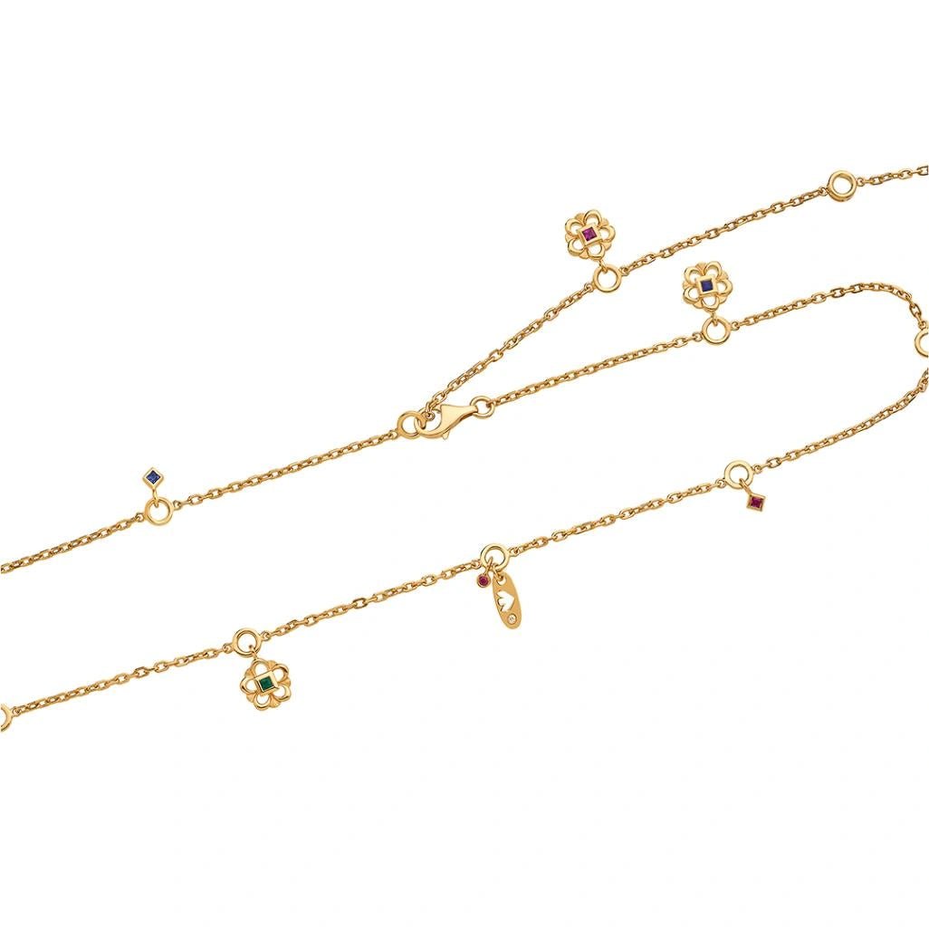 Aria Petal Path Necklace - Zen Diamond India