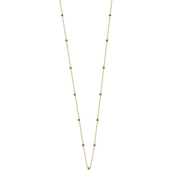 Aria Rainbow Dot Necklace - Zen Diamond India