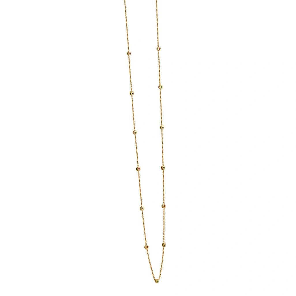 Aria Rainbow Dot Necklace - Zen Diamond India