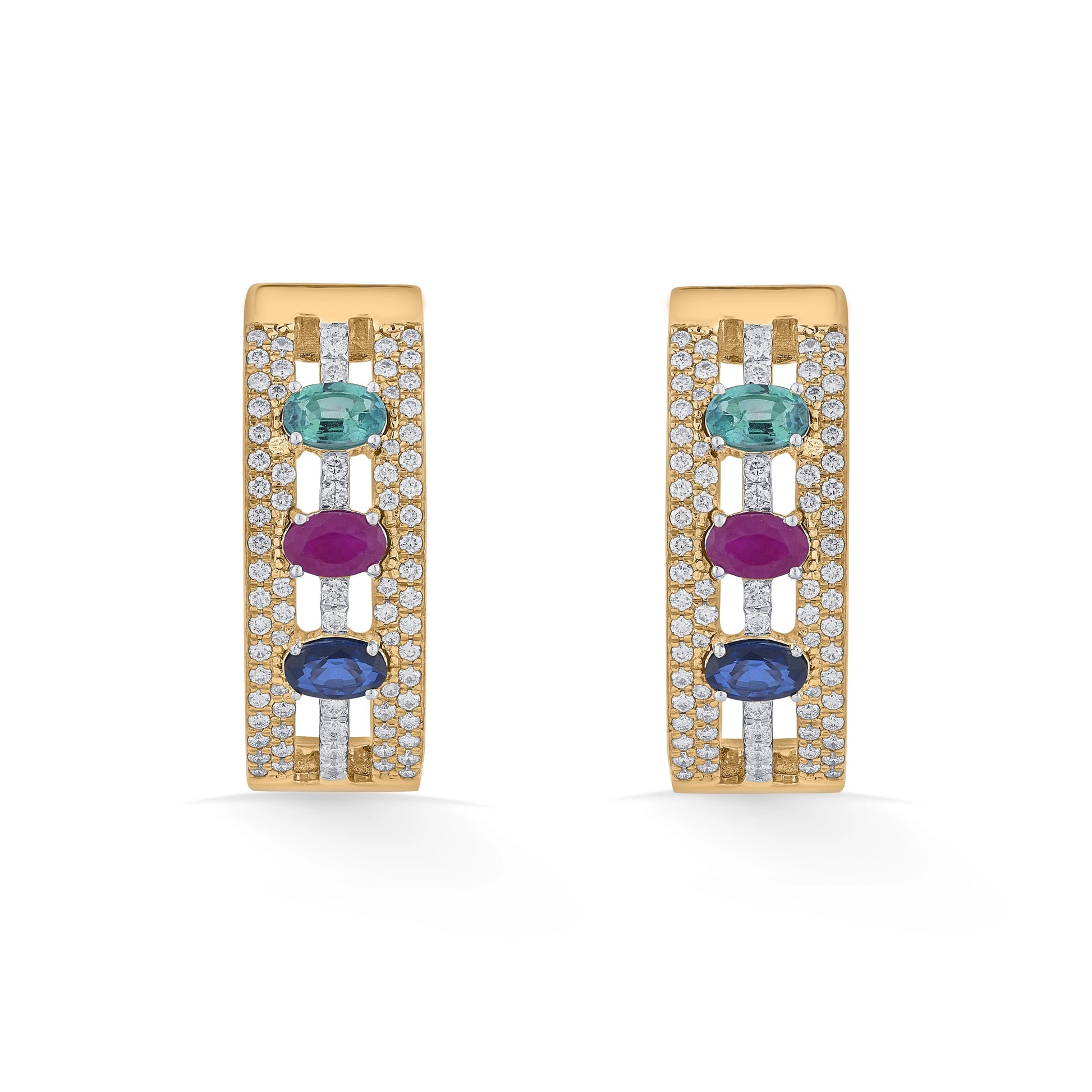 Toren Vivid Harmony Luxe Earrings - Zen Diamond India